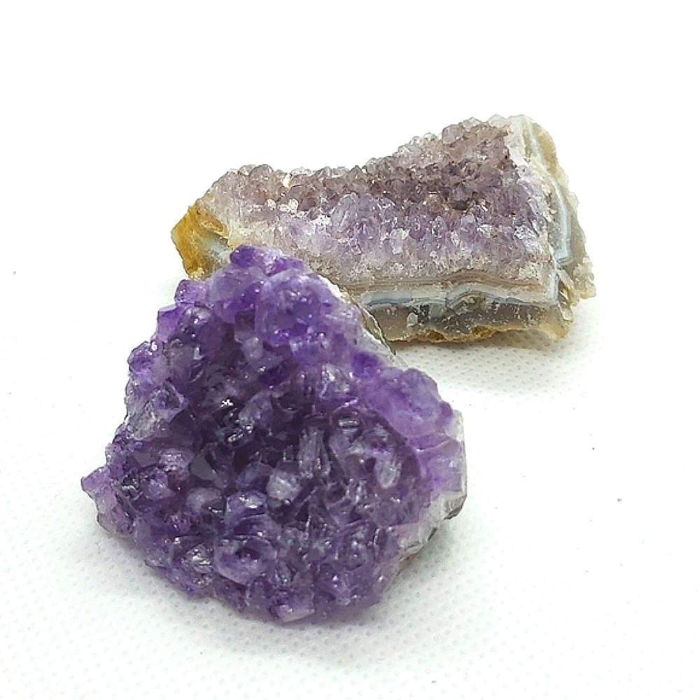 Amethyst Clusters Two Beautiful Pieces Dark & Light Colors #33 - Picture 15 of 16